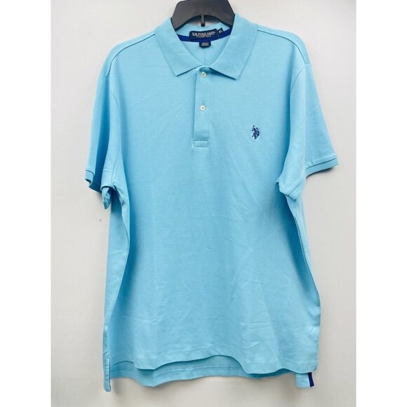 US.POLO ASSN. MEN'S POLO SHIRT 100% COTTON XL BLUE - Picture 2 of 11